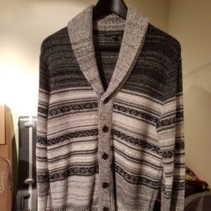 Striped Banana Republic Shawl Cardigan